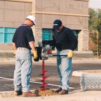 motorised auger 2 men