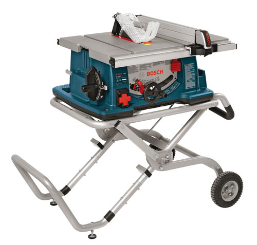 Table Saw with Wheeled Stand
